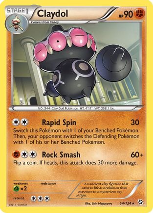 Claydol 64/124 - Dragons Exalted Reverse Holofoil - Poke-Collect