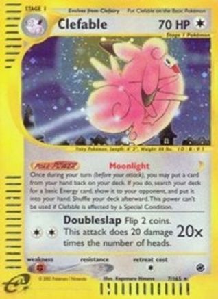 Clefable (7) 7/165 - Expedition Reverse Holofoil - Poke-Collect