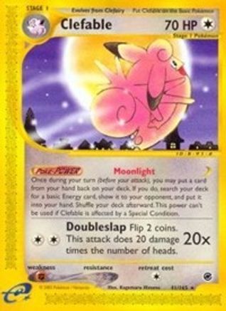 Clefable 41/165 - Expedition Base Set Reverse Holofoil - Poke-Collect