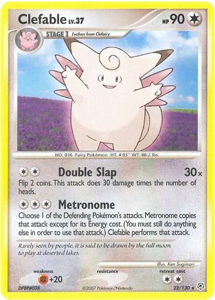 Clefable 22/130 - Diamond and Pearl - Poke-Collect