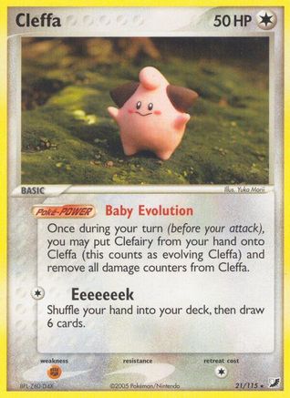 Cleffa 21/115 - Unseen Forces Reverse Holofoil - Poke-Collect