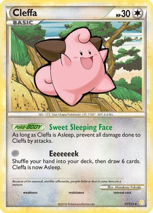 Cleffa 17/123 - HeartGold SoulSilver Reverse Holofoil - Poke-Collect