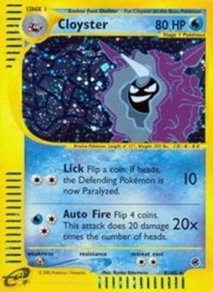 Cloyster 8/165 - Expedition Base Set Reverse Holofoil