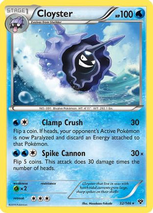 Cloyster 32/146 - XY Reverse Holofoil - Poke-Collect