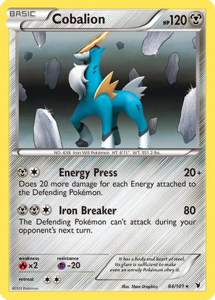 Cobalion 84/101 - Noble Victories Holofoil - Poke-Collect