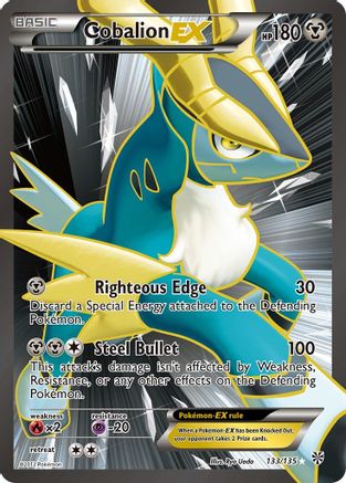 Cobalion EX (133 Full Art) 133/135 - Plasma Storm Holofoil - Poke-Collect