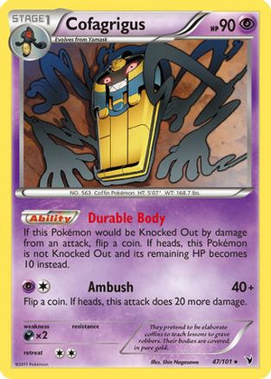 Cofagrigus 47/101 - Noble Victories Reverse Holofoil