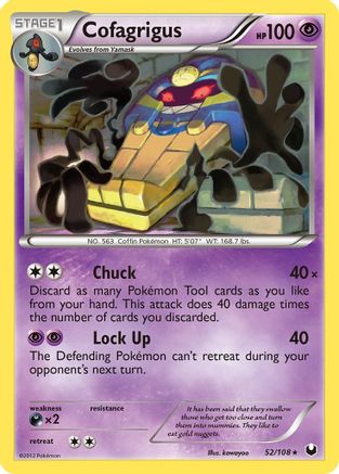 Cofagrigus 52/108 - Dark Explorers Reverse Holofoil - Poke-Collect