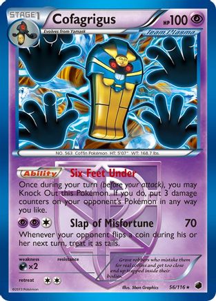 Cofagrigus (Team Plasma) (56) 56/116 - Plasma Freeze Holofoil - Poke-Collect