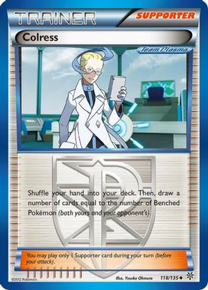 Colress (Team Plasma) 118/135 - Plasma Storm Reverse Holofoil - Poke-Collect