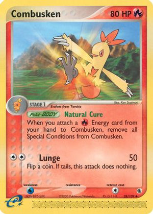 Combusken 28/109 - Ruby & Sapphire Reverse Holofoil - Poke-Collect