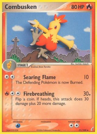 Combusken - 031/100 31/100 - Crystal Guardians - Poke-Collect
