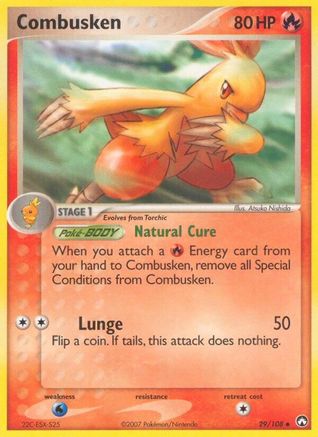 Combusken 29/108 - Power Keepers Reverse Holofoil - Poke-Collect
