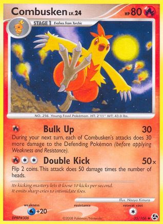 Combusken 35/106 - Great Encounters Reverse Holofoil - Poke-Collect