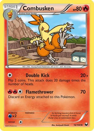 Combusken 16/108 - Dark Explorers Reverse Holofoil