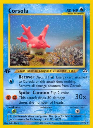 Corsola 37/75 - Neo Discovery Unlimited - Poke-Collect