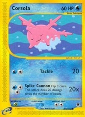 Corsola 102/165 - Expedition Base Set Reverse Holofoil - Poke-Collect