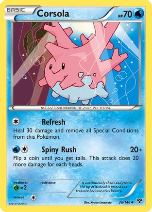 Corsola 36/146 - XY Base Set - Poke-Collect