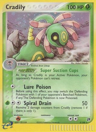 Cradily 3/100 - Sandstorm Reverse Holofoil - Poke-Collect