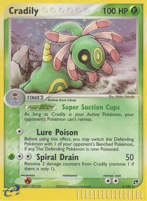 Cradily 3/100 - Sandstorm Holofoil - Poke-Collect