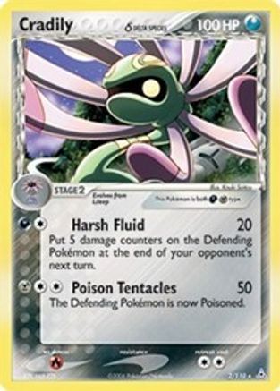 Cradily (Delta Species) 2/110 - Holon Phantoms Holofoil - Poke-Collect