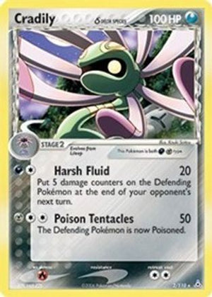 Cradily (Delta Species) 2/110 - Holon Phantoms Reverse Holofoil - Poke-Collect