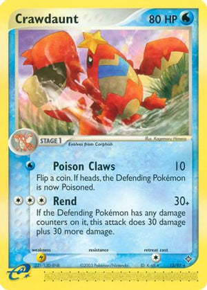 Crawdaunt 13/97 - Dragon Reverse Holofoil - Poke-Collect