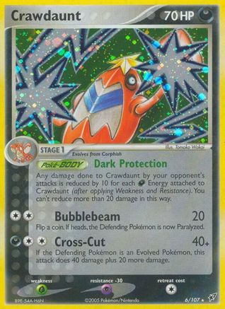 Crawdaunt 6/107 - Deoxys Reverse Holofoil - Poke-Collect