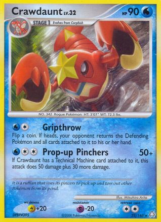 Crawdaunt 22/146 - Legends Awakened Reverse Holofoil - Poke-Collect