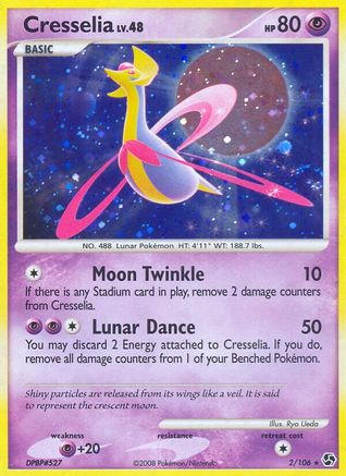 Cresselia 2/106 - Great Encounters Reverse Holofoil - Poke-Collect