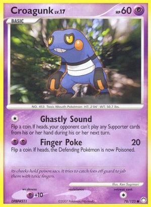 Croagunk 78/123 - Mysterious Treasures Reverse Holofoil