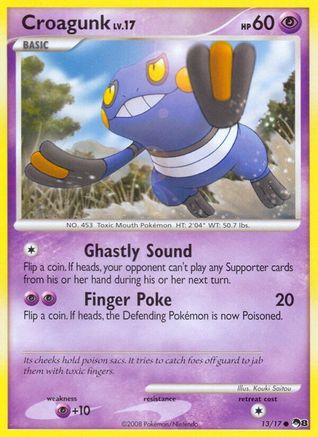 Croagunk 13/17 - POP Series 8 Holofoil - Poke-Collect