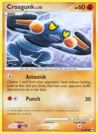 Croagunk 61/99 - Arceus Reverse Holofoil - Poke-Collect