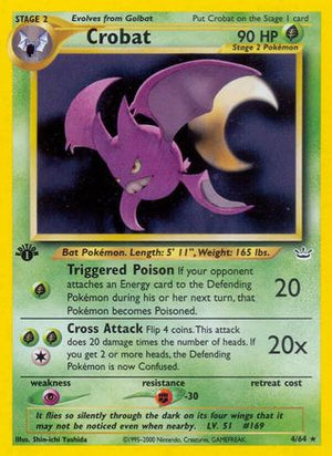 Crobat 4/64 - Neo Revelation 1st Edition Holofoil - Poke-Collect
