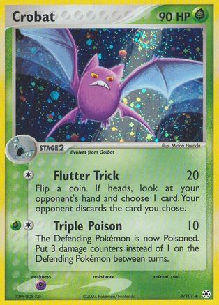 Crobat 3/101 - Hidden Legends Reverse Holofoil - Poke-Collect