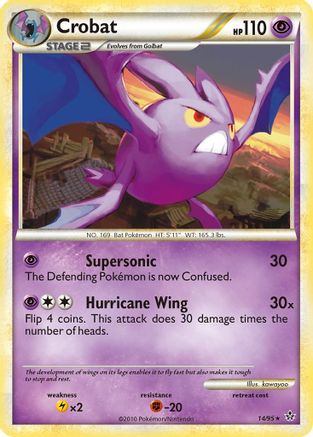 Crobat 14/95 - Unleashed Reverse Holofoil - Poke-Collect