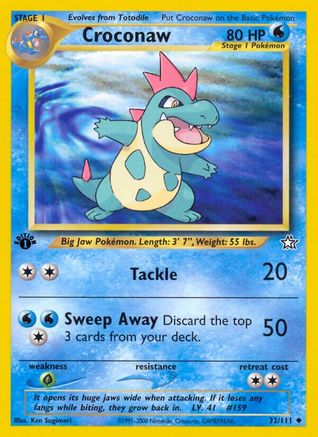 Croconaw (32) 32/111 - Neo Genesis Unlimited - Poke-Collect
