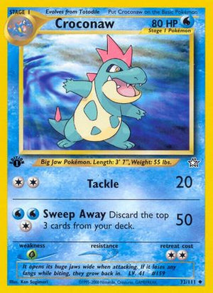 Croconaw (32) 32/111 - Neo Genesis 1st Edition - Poke-Collect