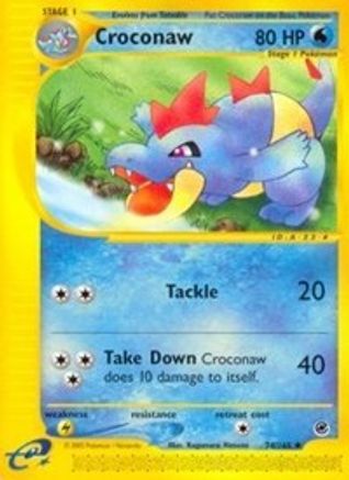 Croconaw 74/165 - Expedition Reverse Holofoil - Poke-Collect