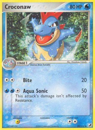 Croconaw 38/115 - Unseen Forces Reverse Holofoil - Poke-Collect