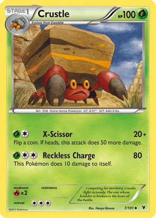 Crustle 7/101 - Noble Victories Reverse Holofoil - Poke-Collect