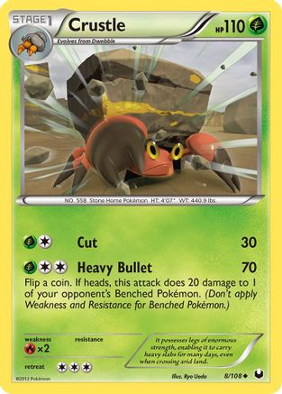 Crustle 8/108 - Dark Explorers - Poke-Collect