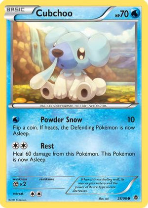 Cubchoo 28/98 - Emerging Powers Reverse Holofoil