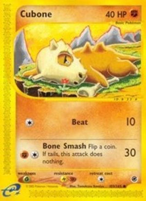 Cubone 103/165 - Expedition Base Set Reverse Holofoil - Poke-Collect