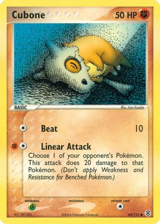 Cubone 60/112 - FireRed & LeafGreen - Poke-Collect