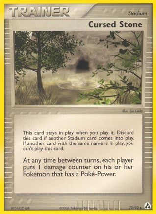 Cursed Stone 72/92 - Legend Maker Reverse Holofoil - Poke-Collect