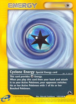 Cyclone Energy 143/144 - Skyridge Reverse Holofoil