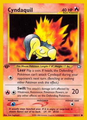 Cyndaquil 56/111 - Neo Genesis 1st Edition