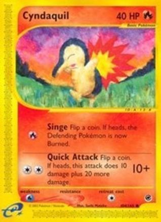 Cyndaquil 104/165 - Expedition Base Set Reverse Holofoil - Poke-Collect