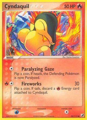 Cyndaquil 54/115 - Unseen Forces Reverse Holofoil - Poke-Collect